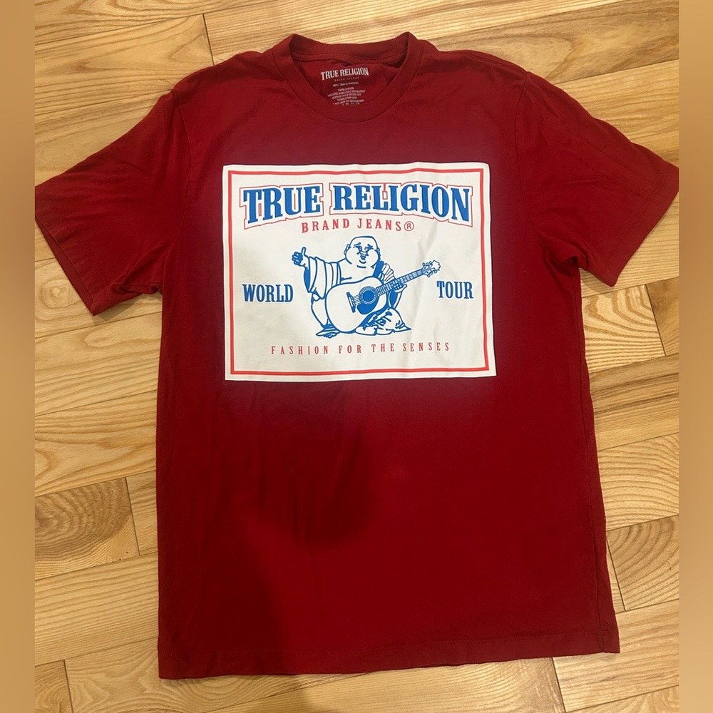 True Religion Burgundy Graphic Tee